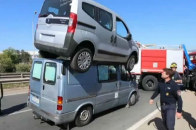 Impresionante y cinematográfico accidente en España
