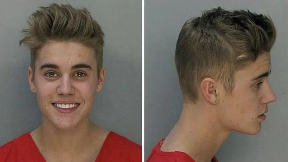 ATRAPADO. Justin Bieber, tras ser arrestado por participar en una carrera ilegal. IMAGEN DE ARCHIVO