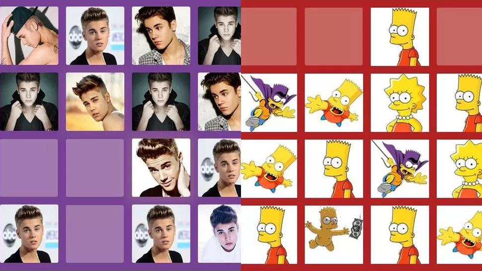 Justin Bieber y Los Simpson, entre las versiones más populares de 2048