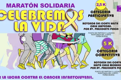 Este domingo se realizará una maratón solidaria