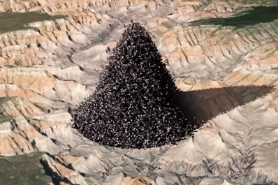 Así se verían los humanos de todo el mundo apilados en el Gran Cañón