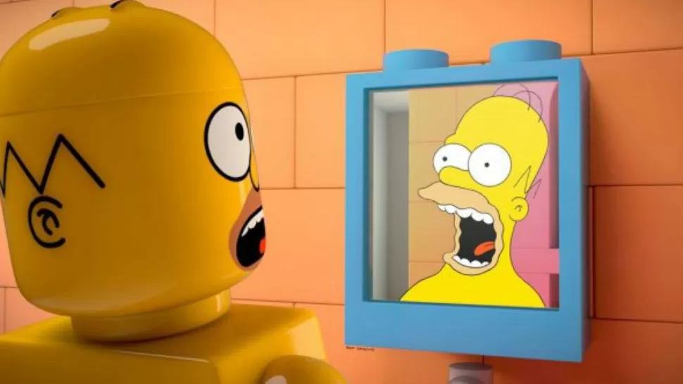 SORPRESA. Homero se convierte en un juguete de Lego. FOTO DE FOX