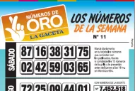 La grilla completa de los Números de Oro de la semana N° 11