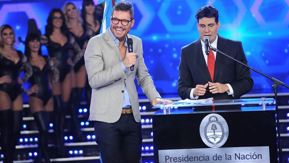 PARODIA. Listorti imita a Capitanich en Showmatch. FOTO TOMADA DE INFOBAE.COM