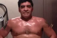 Maradona no deja de entrenar para mejorar su físico