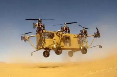 Crean un camión todo terreno que puede volar