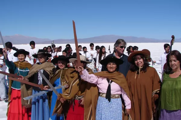 Jujuy: Las Salinas Grandes fue escenario de un Work in de progress