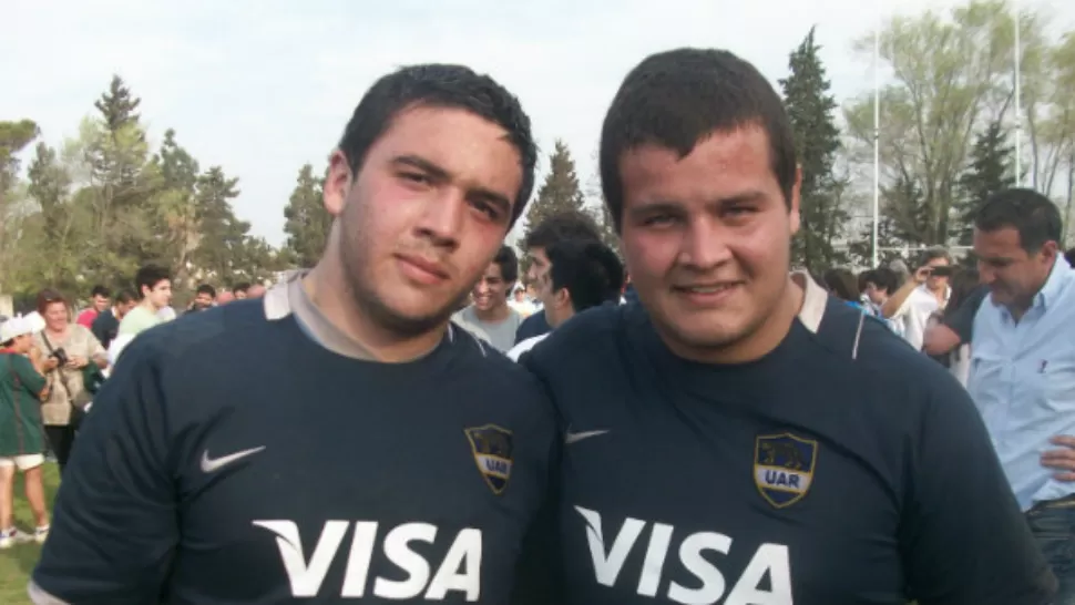 PROYECTOS. Lucas Noguera Paz y Santiago Iglesias Valdez fueron compañeros en Los Pumitas, ahora tendrán la oportunidad de jugar juntos en Los Pumas. 