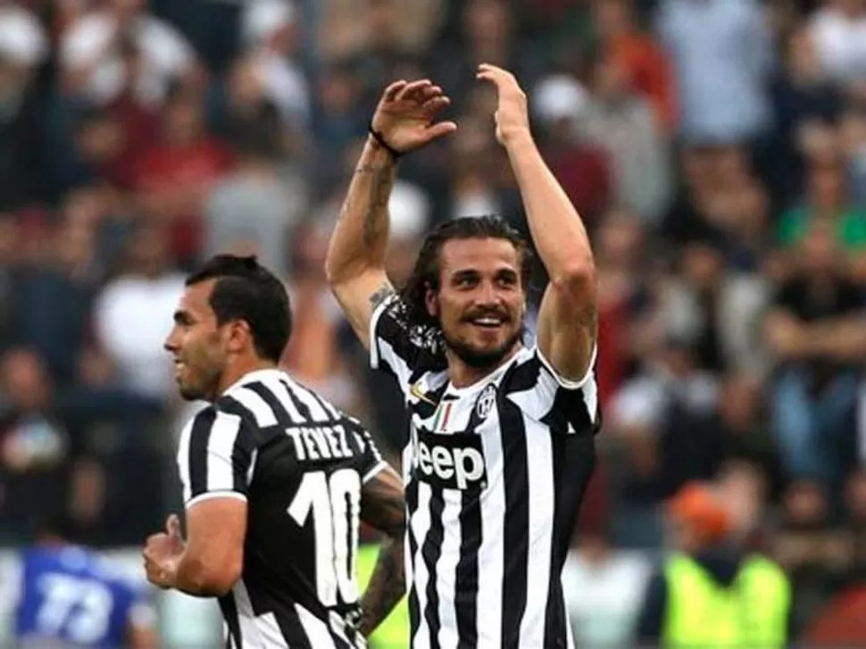 FELICIDAD. Osvaldo anotó un gol ante su ex equipo, en Italia.  