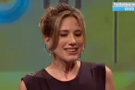 Alina Moine no pasó desapercibida en la presentación de la lista