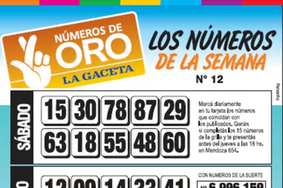 Números de Oro: La grilla completa de la semana N° 12