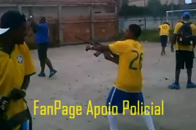 Narcotraficantes celebran un gol a los tiros en Brasil