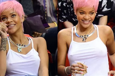 Rihanna olvidó su ropa interior y casi distrae a Kevin Durant