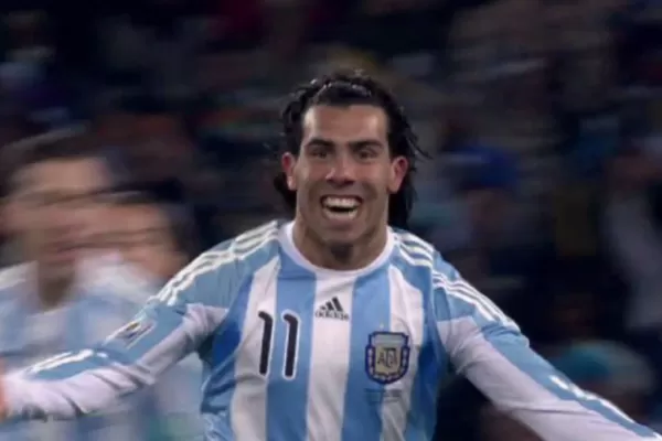 Tevez aparece en el video oficial del Mundial