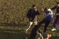 Video: Violento ataque de barras de Alem a jugadores de Juventud Unida