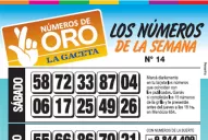 Números de Oro: La grilla completa de la semana N° 14