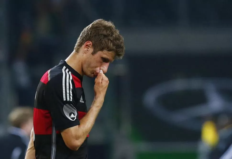 PREOCUPACIÓN. Thomas Muller marcó un gol, pero no se fue feliz. 