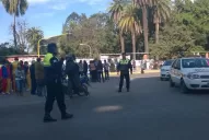 Docentes universitarios bloquearon los accesos al Centro Herrera