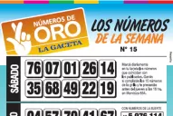 Números de Oro: La grilla completa de la semana N° 15