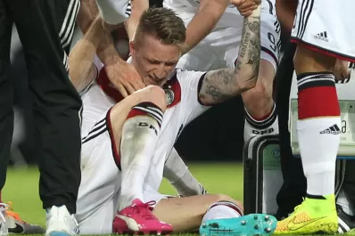 El mediocampista alemán Reus se lesionó y se quedó sin mundial
