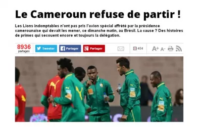 Camerún se negó a viajar a Brasil 2014