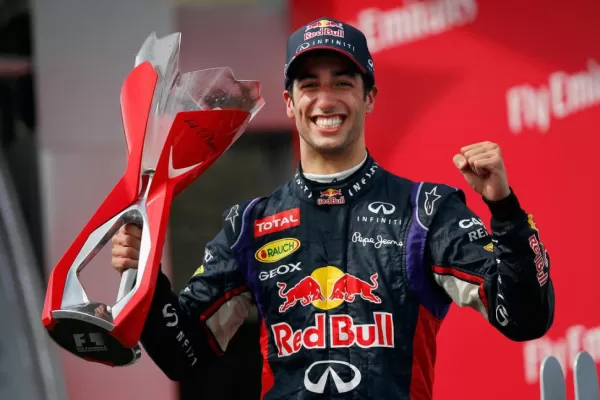 Ricciardo estuvo en el  lugar indicado para festejar