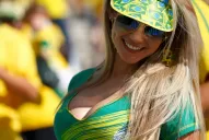 Una marea verdeamarela le puso color a la previa del duelo con Croacia