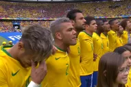 Video: Neymar se emocionó hasta las lágrimas durante el himno