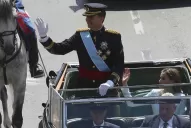 Felipe y Letizia recorrieron Madrid en un Rolls Royce descapotable