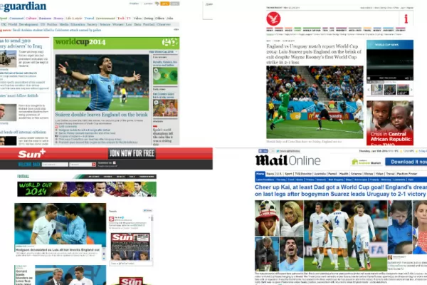 Prensa inglesa destacó la actuación del uruguayo Luis Suárez