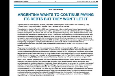 El Gobierno reafirma su voluntad de pago