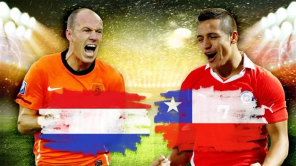 Brasil 2014: Alineaciones de Holanda-Chile