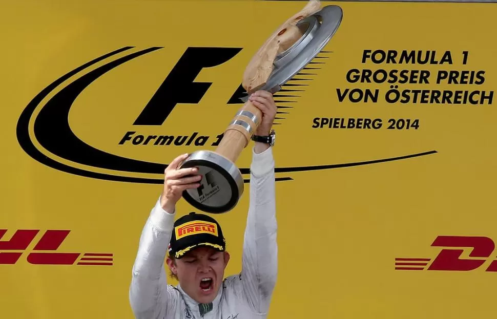 GRITO DE GANADOR. Nico Rosberg sacó más ventaja en el campeonato. 