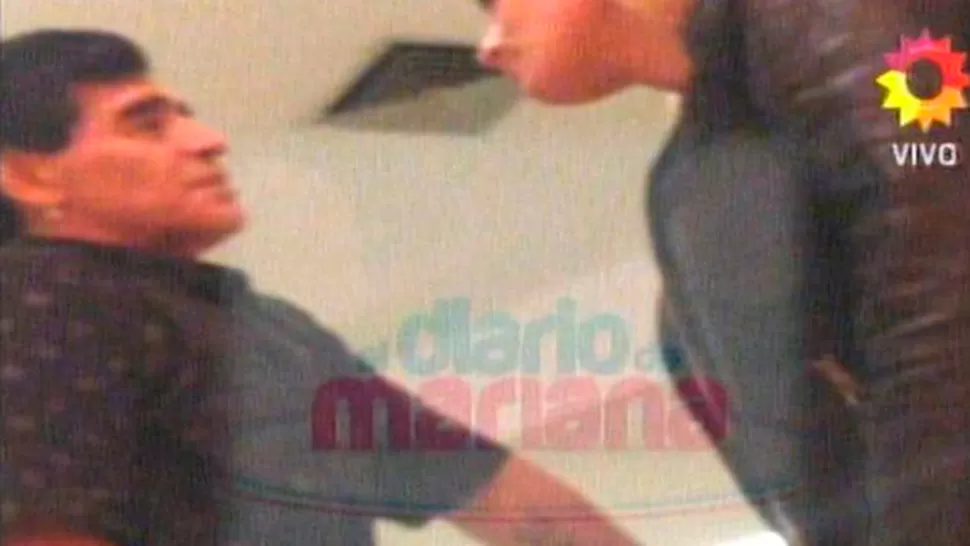 Rocío Oliva se reencontró con Diego Maradona