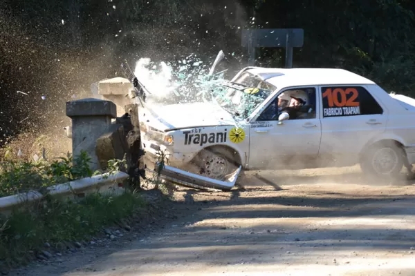 Un accidente puso en vilo a todos en el Rally de Arcadia