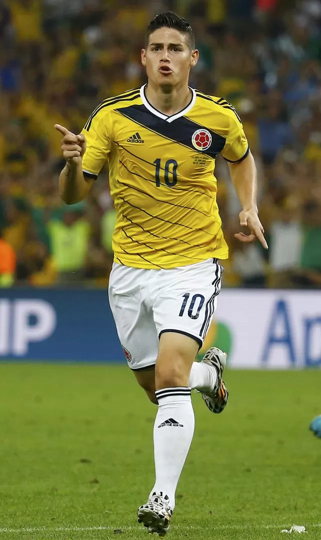EL N° 1. Rodríguez, actual goleador del Mundial, fue elegido por la FIFA como el mejor futbolista de la primera fase del torneo. 