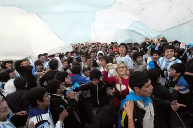 Los festejos por la victoria Argentina se extendieron por todo Tucumán