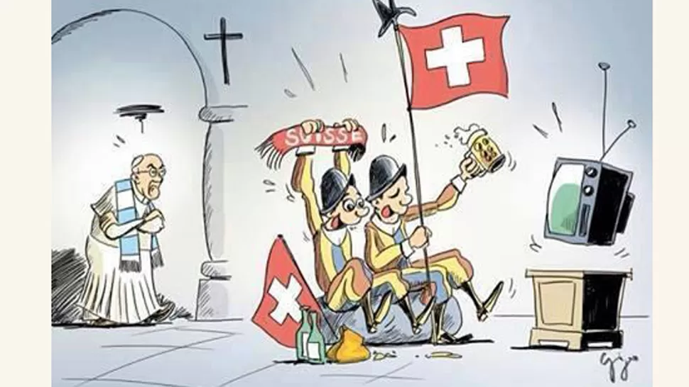 Francisco vs. la Guardia Suiza: En el Vaticano también se palpita el Mundial