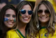 Las garotas calentaron la previa frente a Colombia
