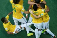 El porrazo de Neymar en el festejo del gol brasileño