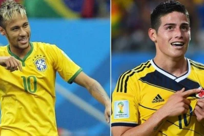 Brasil 2014: Alineaciones de Colombia - Brasil