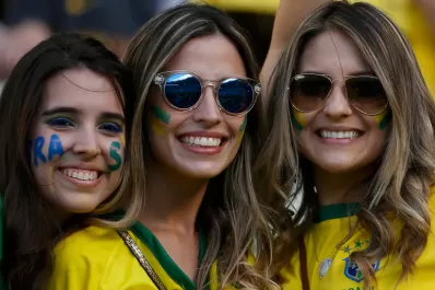 Las garotas calentaron la previa frente a Colombia