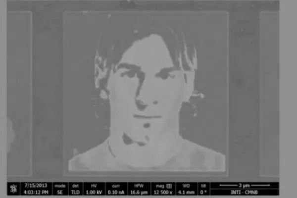 Obtuvieron la imagen más pequeña de Lionel Messi