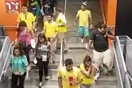 Los brasileños abandonaron el estadio antes del pitazo final