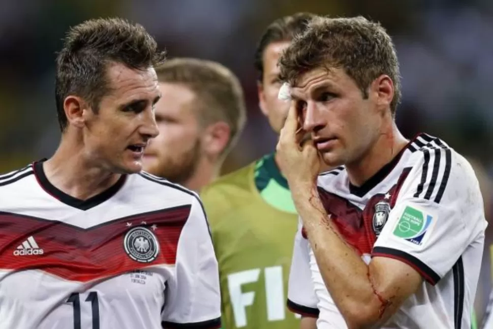 Klose y Müller, los temibles delanteros alemanes.