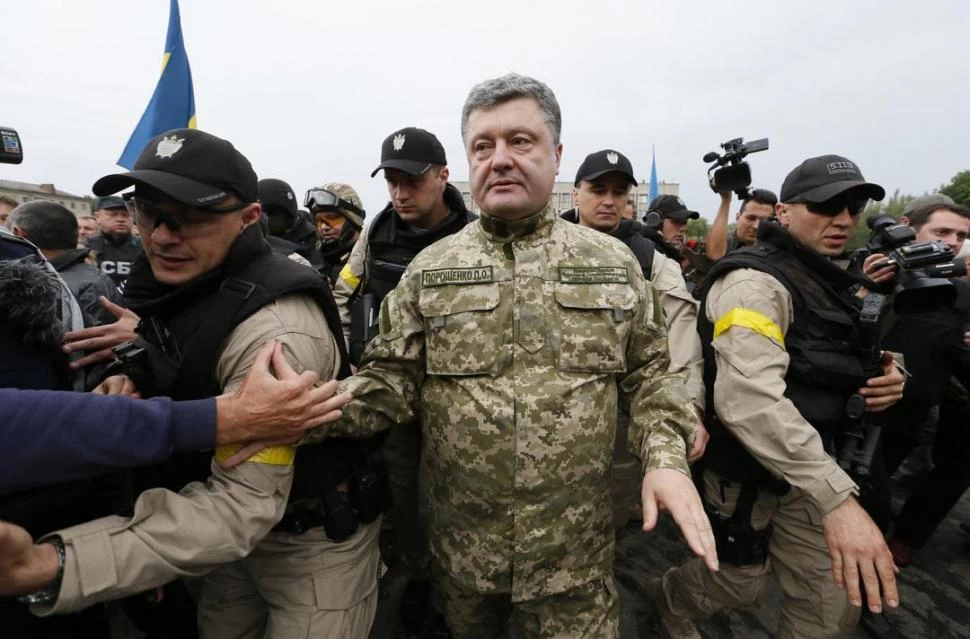 PETRO POROSHENKO. El presidente de Ucrania impulsó la ofensiva. REUTERS