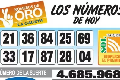 Los Números de Oro de LA GACETA