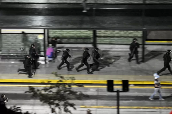 Se produjeron incidentes en medio de los festejos en el Obelisco