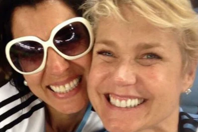 Xuxa, como una hincha más de Argentina