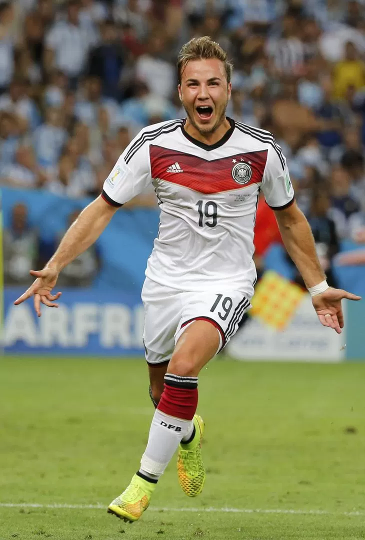 ESTRELLA OCULTA. Götze ingresó en lugar de Klose, y sobre el cierre del partido le dio el triunfo a Alemania sobre Argentina. REUTERS